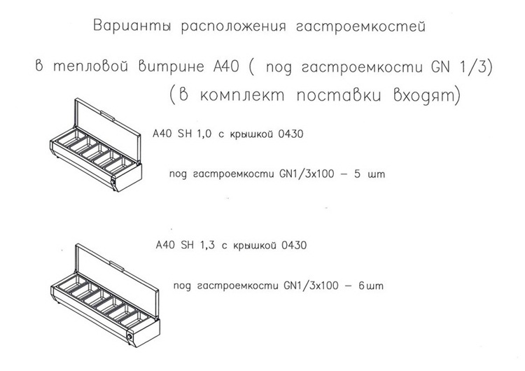 Витрина тепловая для ингредиентов пиццы Полюс Carboma A40 SH 1,3 0430 (с крышкой)